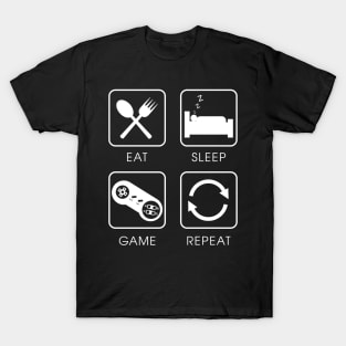 Eat Sleep Game Repeat T-Shirt